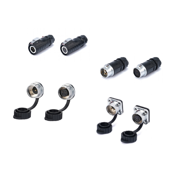Plastic-Metal Push-button Waterproof Aviation Plug